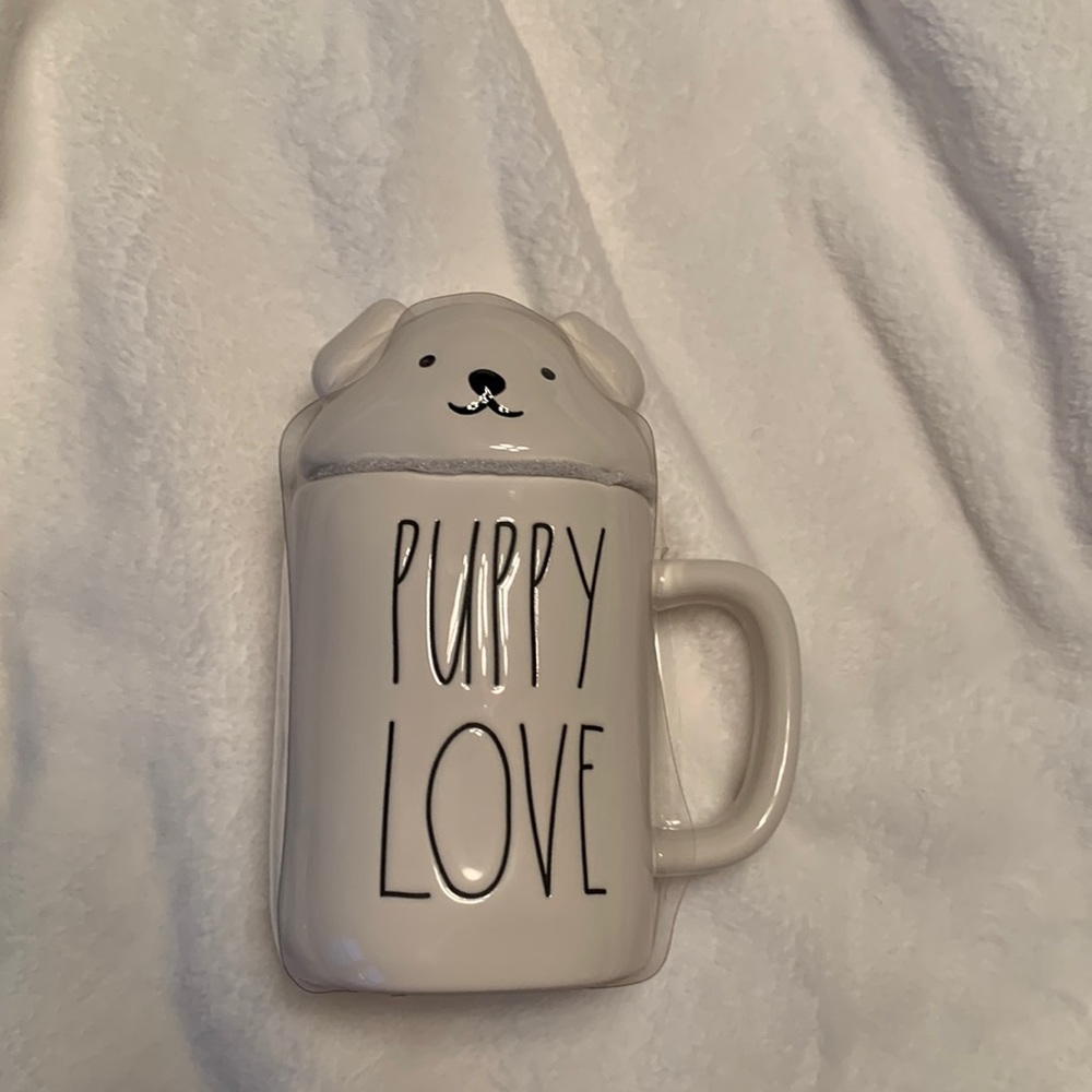 New Rae Dunn Puppy Love coffee mug